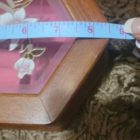 VINTAGE WOODEN MELE JEWELRY BOX - Picture 8 of 10